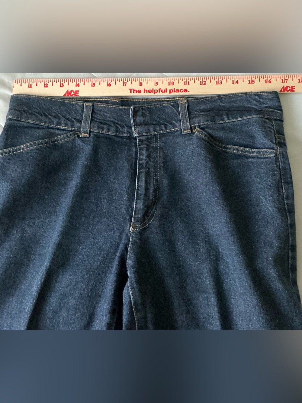 Vintage Gap Hip Hugger Jeans Women Blue Stretch Denim Low Rise Y2K Hook N Eye 12 - Picture 8 of 13